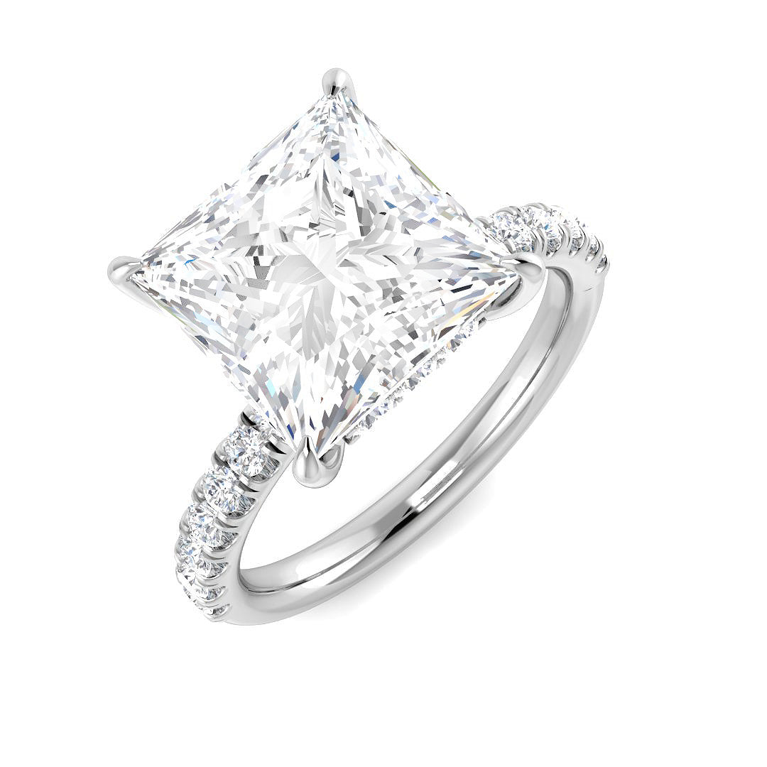 Engagement Lab-Grown Diamond Ring 1.26ct–5.49ct – SR5803 – 18k White Gold