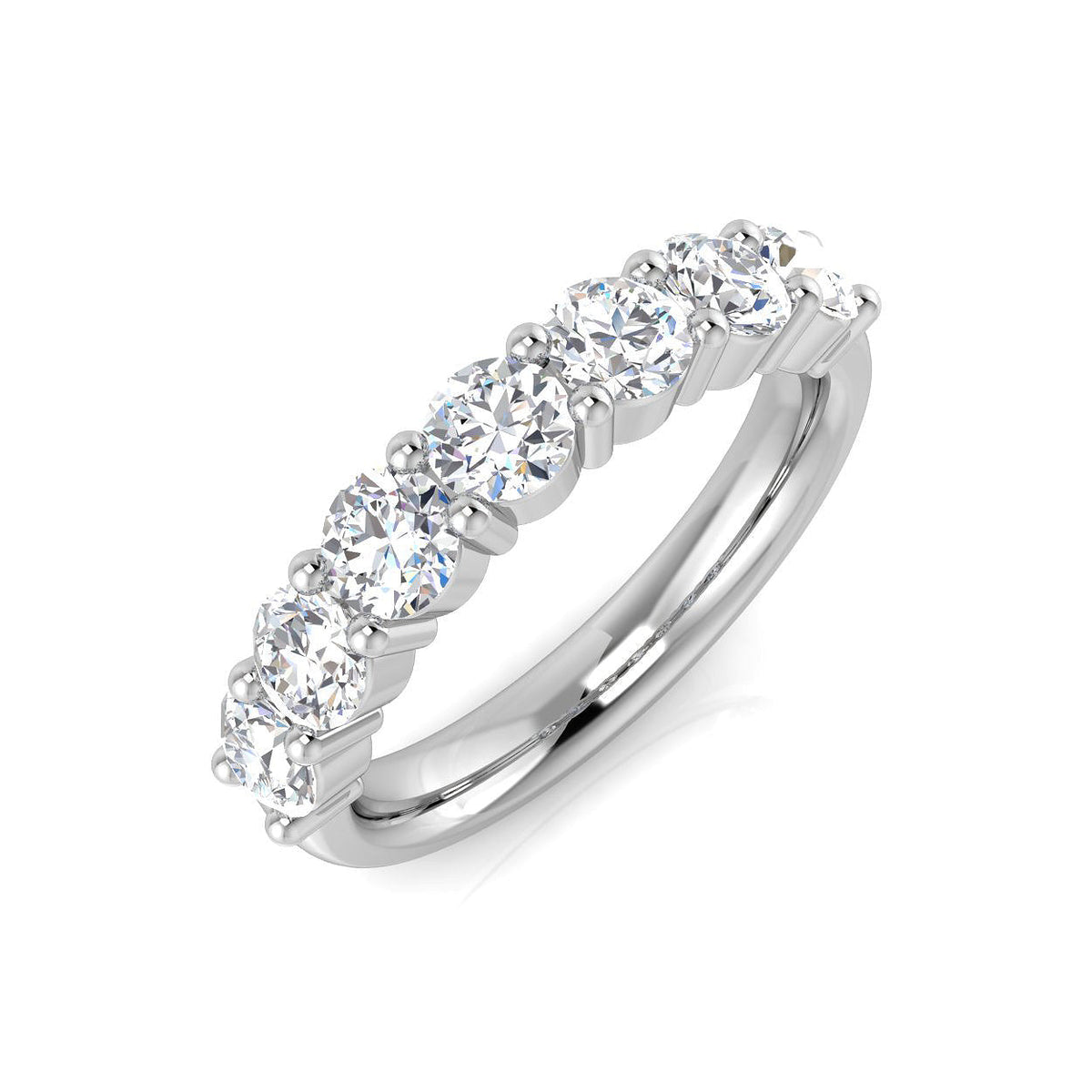 Half Eternity Diamond Ring 1.66ct – BJR0451 – 18k White Gold