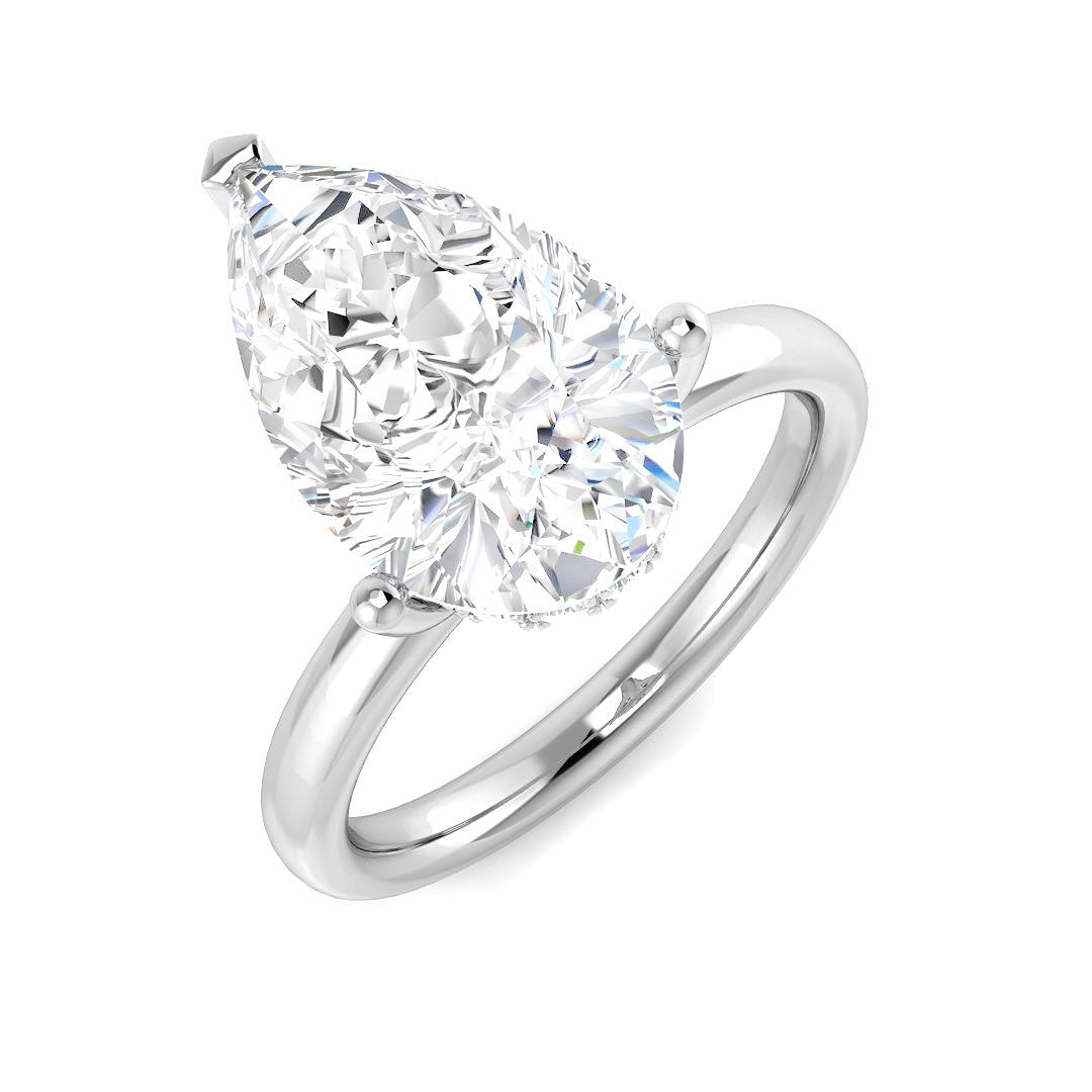 Engagement Lab-Grown Diamond Ring 4.21ct – SR5708 – 18k White Gold